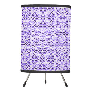 Faux Crotchet Mauve Tripod Lamp