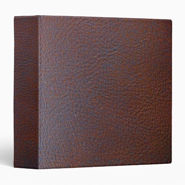 Faux Dark Brown Leather Avery Binder (Front/Spine)