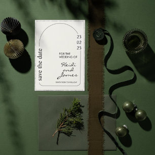 Faux Deckle Edge Paper qr code photo Invitations 