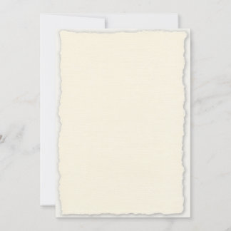 Faux Deckle Edge Paper Wedding Invitation Template