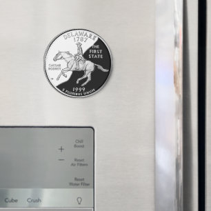 Faux Delaware State Quarter Magnet