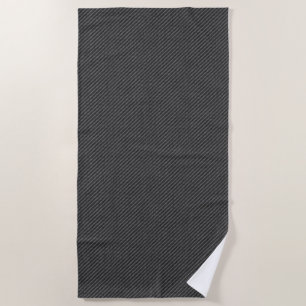 Faux Denim Beach Towel