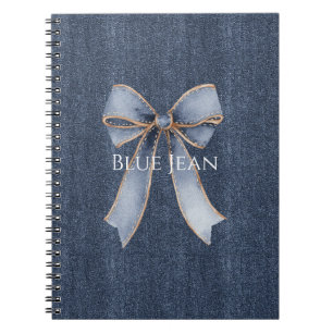 Faux Denim Blue Jean Notebook