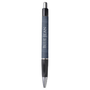 Faux Denim Blue Jean Pen