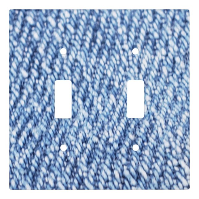Faux Denim light switch cover (Front)