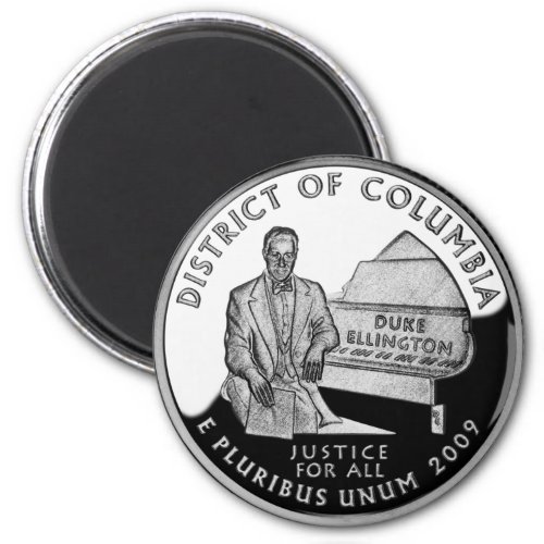 Faux District of Columbia Quarter Magnet