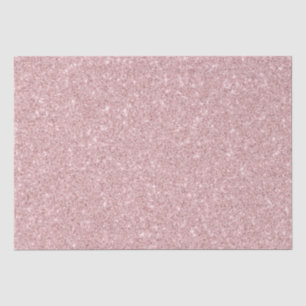 Faux Dusty Rose Glitter Tissue Paper
