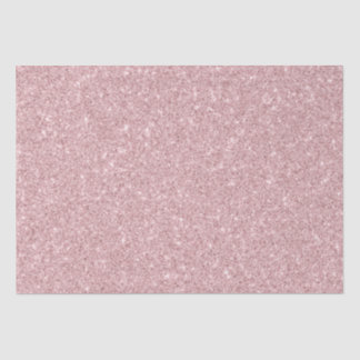 Faux Dusty Rose Glitter Tissue Paper