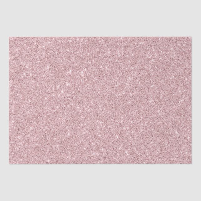 Faux Dusty Rose Glitter   Tissue Paper (Front)