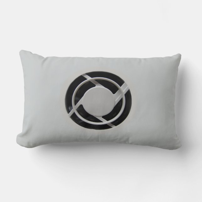 Faux Electronics Cooling Fan Lumbar Pillow (Front)