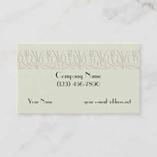 Faux Embossed Art Nouveau 1 Business Card