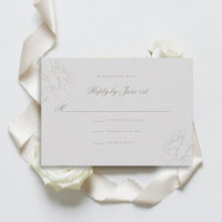 Faux Embossed Roses Ivory Classic Wedding Response