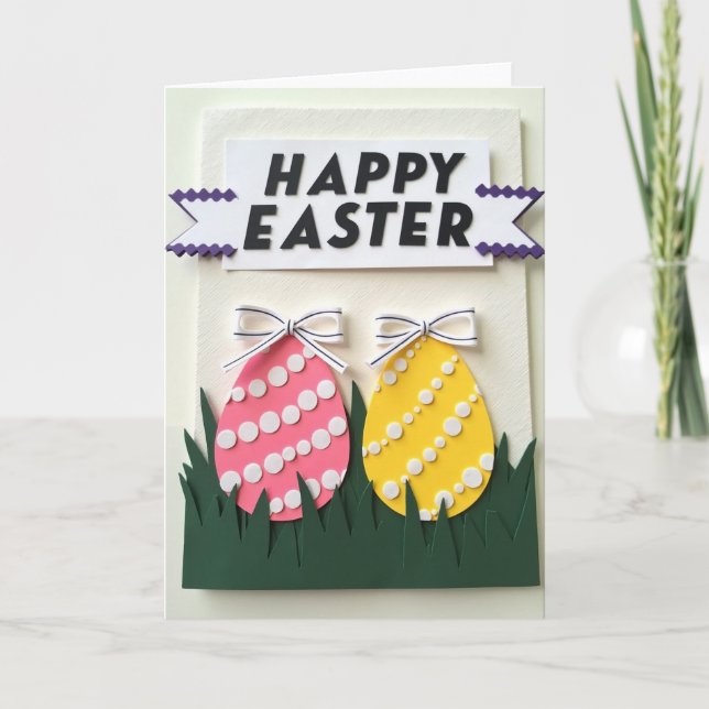 Faux Embossed Springtime Card (Front)