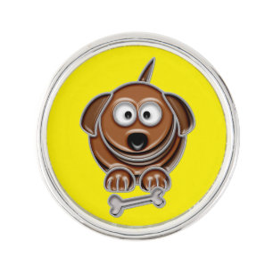 Faux Enamel Dog Pin
