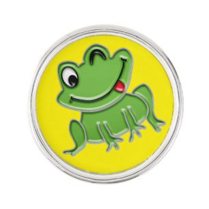 Faux Enamel Frog Pin