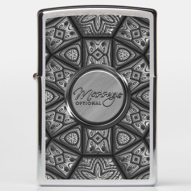 Faux Engraving Print 1 Options Zippo Lighter (Front)