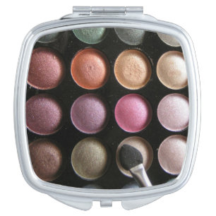 Faux Eyeshadow Compact Mirror