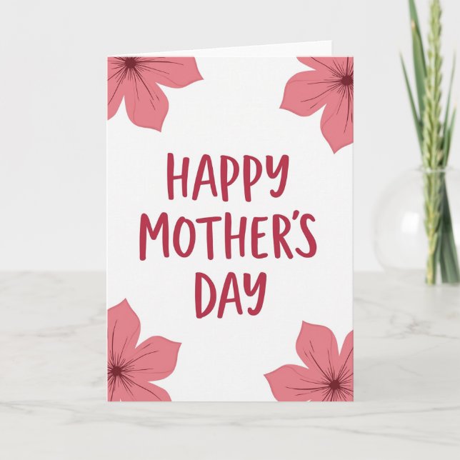 Faux Finish Happy Mothers Day Card (Front)
