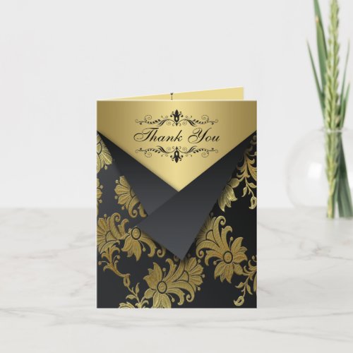 FAUX Flaps Golden Anniversary Thank You Card