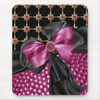 faux flowered,Jeweled & Rhinestone  mousepad