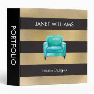 Faux Foil chair binder