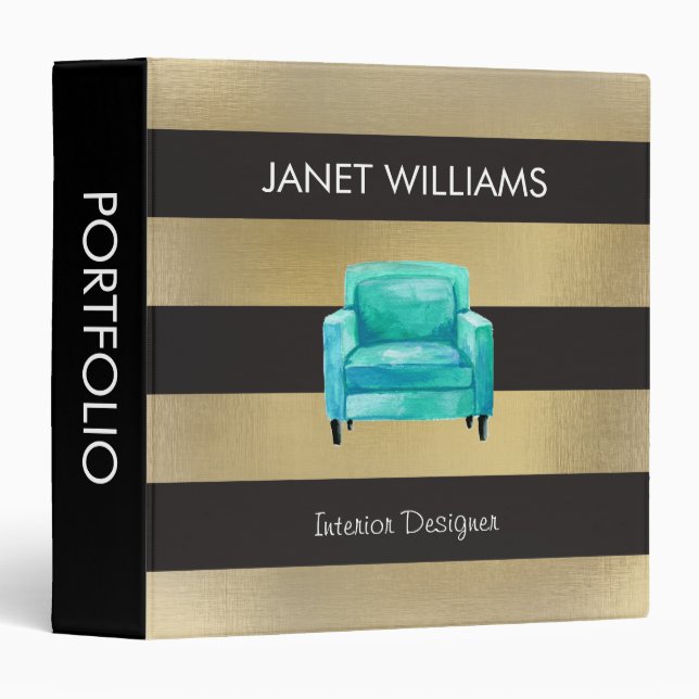 Faux Foil chair binder (Front/Spine)