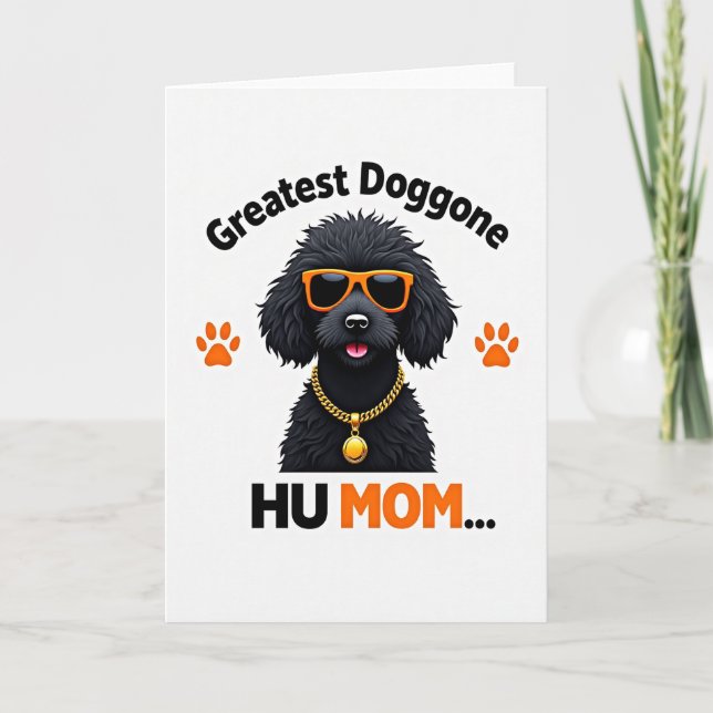 Faux Foil Cool Canine Card (Front)