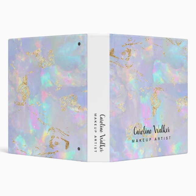 FAUX foil details on opal 3 Ring Binder (Background)