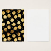 Faux Foil Gold Dots Pattern Background Dot Texture (Front & Back)