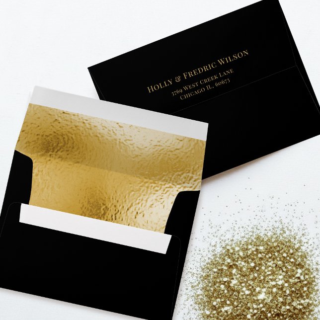 Faux Foil Gold Textured Gold Metallic Envelope (Creator Uploaded)