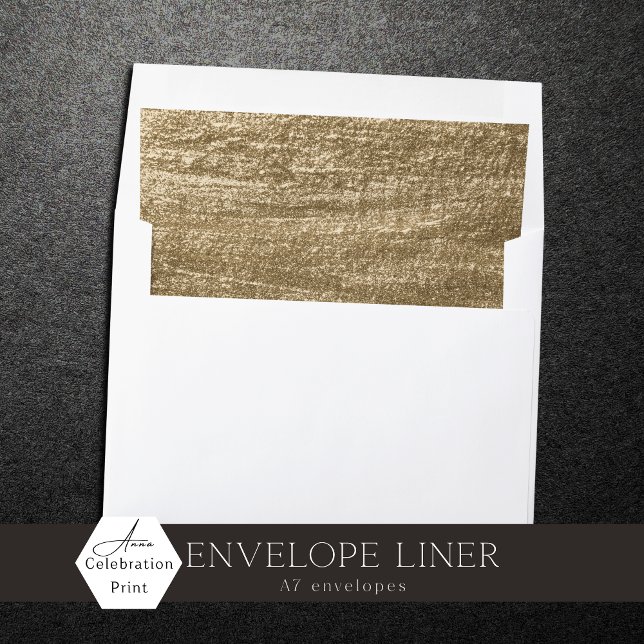 Faux Foil Gold Textured Gold Metallic Envelope Liner (Creator Uploaded)