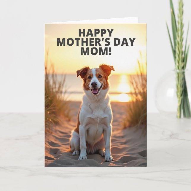 Faux Foil Happy Dog Card (Front)