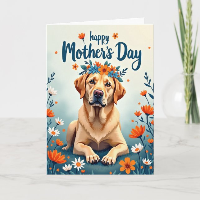 Faux Foil Happy Pup Card (Front)