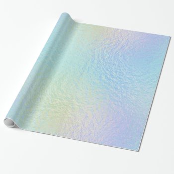 Faux Foil Iridescent 4 - All Options Wrapping Paper by steelmoment at Zazzle
