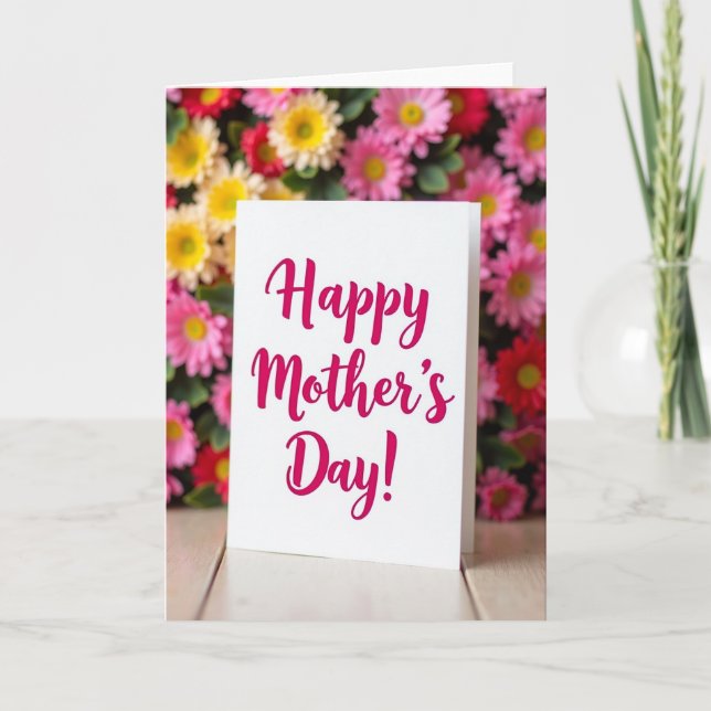 Faux Foil Joyful Wishes Card (Front)