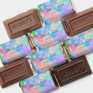 faux foil neon opal hershey's miniatures