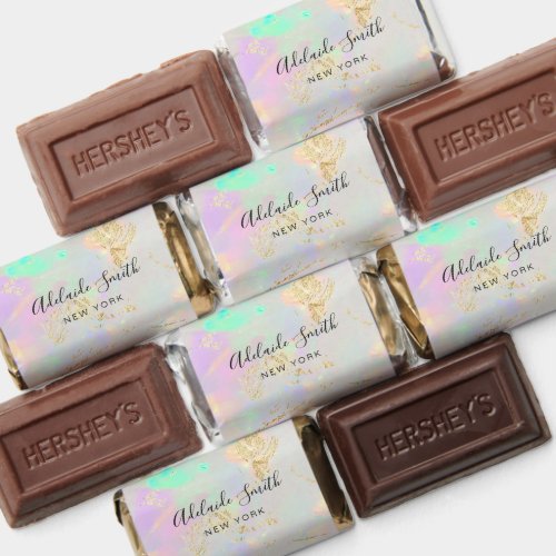 faux foil opal design hersheys miniatures