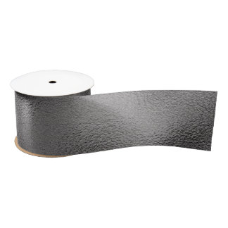 Faux Foil Pewter 3" - All Options Satin Ribbon