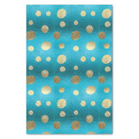 Pastel Dots and Faux Glitter Tissue Paper, Zazzle