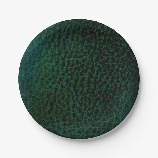 Faux Forest green plates- Paper Plates (Front)