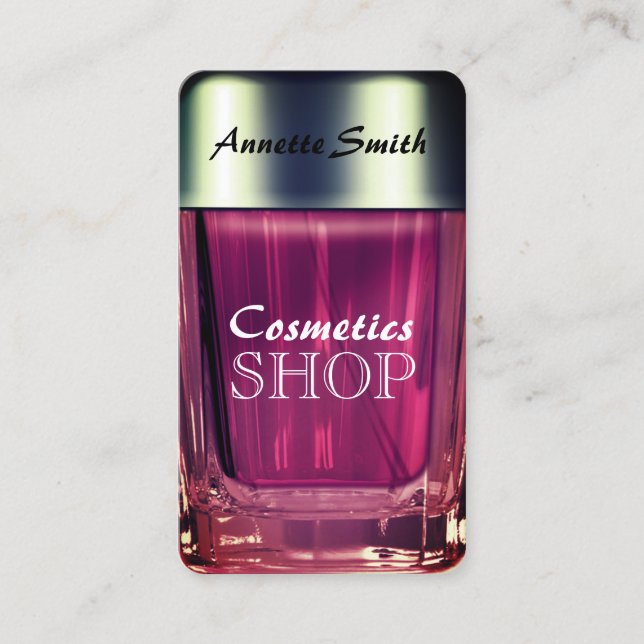 Faux fragrance looks  business card (Front)