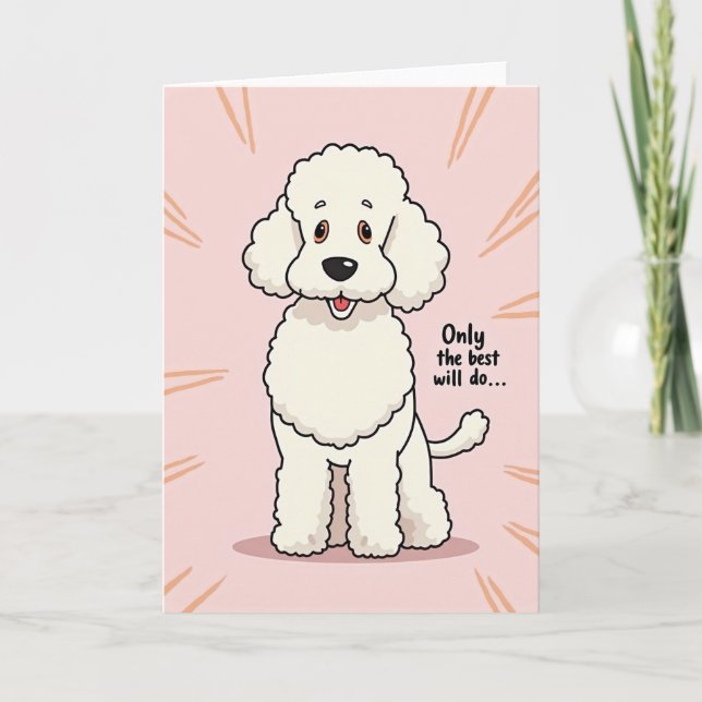 Faux Fur Fluffy Friend Card (Front)