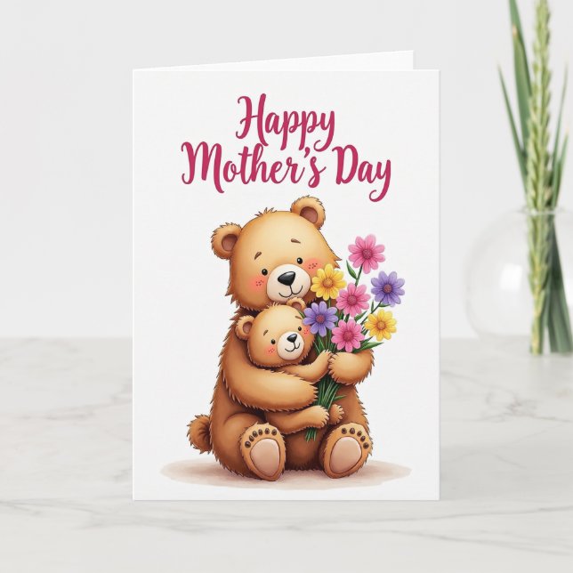 Faux Fur Mother Love Card (Front)