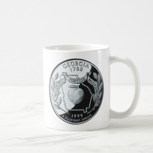 Faux Georgia State Quarter Coffee Mug