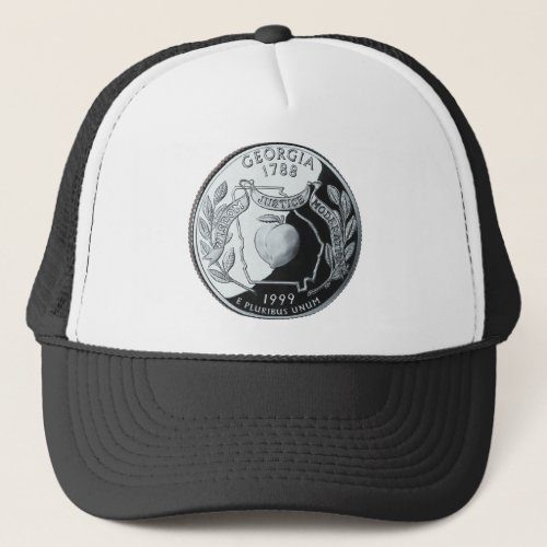 Faux Georgia State Quarter Trucker Hat