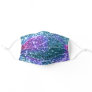 Faux Girly Multicolored Mermaid Glitter Adult Cloth Face Mask