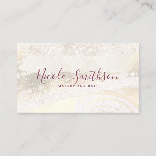 FAUX glitter and metallic effect design Business Card