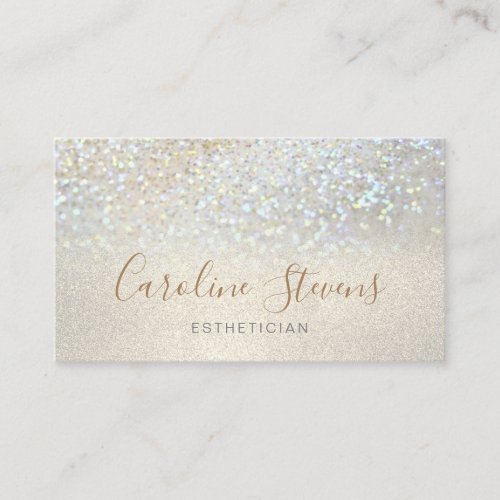 FAUX glitter background Business Card