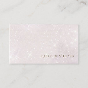 faux glitter business card