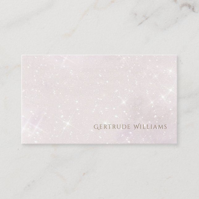 faux glitter business card (Front)
